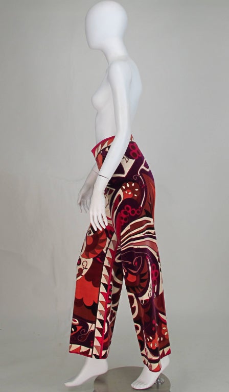1960s Pucci  winter velvet trouseres 2