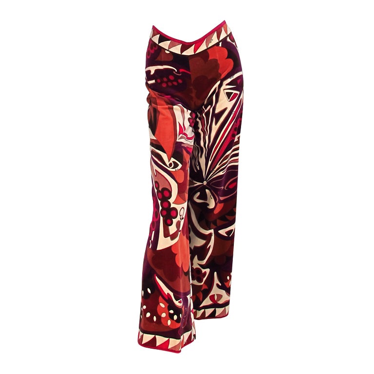 1960s Pucci  winter velvet trouseres