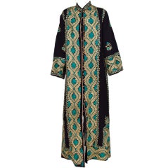 1960s Moroccan heavily embroidered evening coat
