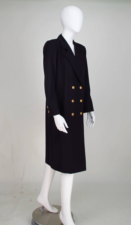 Women's Yves St Laurent double breasted coat