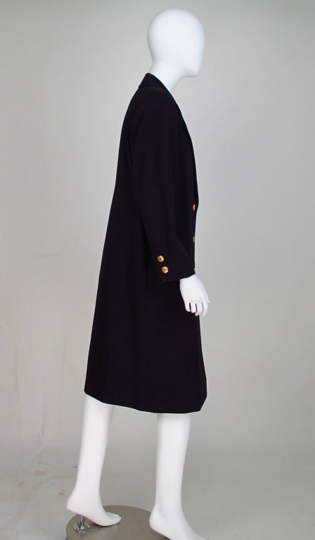 Yves St Laurent double breasted coat 1
