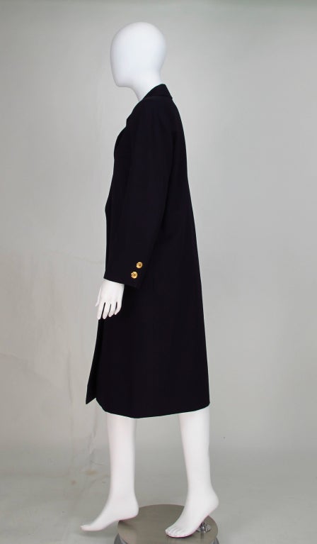 Yves St Laurent double breasted coat 3