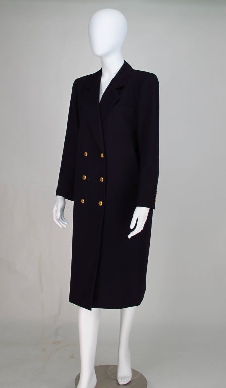 Yves St Laurent double breasted coat 4