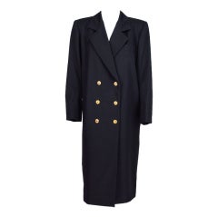 Yves St Laurent double breasted coat