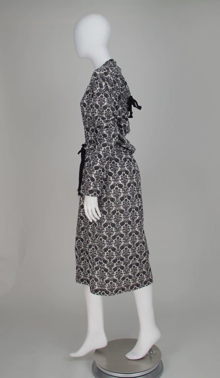 Women's Comme des Garcons, Tao black and white knit dress