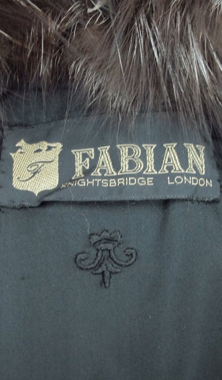 1990s Fabian, London Silver fox coat 4