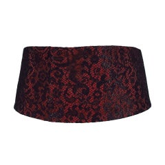 1980s Isabel Canovas black lace belt 1