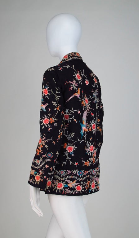 1920s Embroidered silk evening jacket 1
