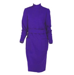 1960s Norman Norell Mod wool jersey dress 3