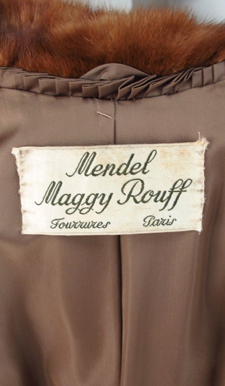 Maggy Rouff mink  coat 1960s 6