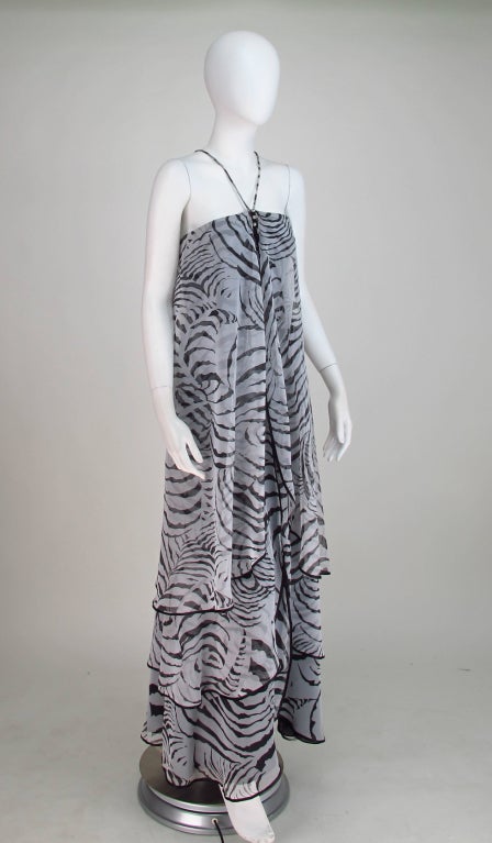 zebra print gowns