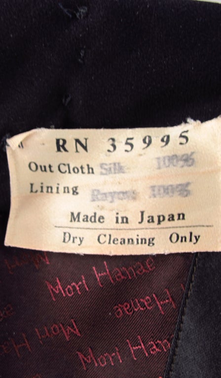 1968 Hanae Mori Couture silk gown 6