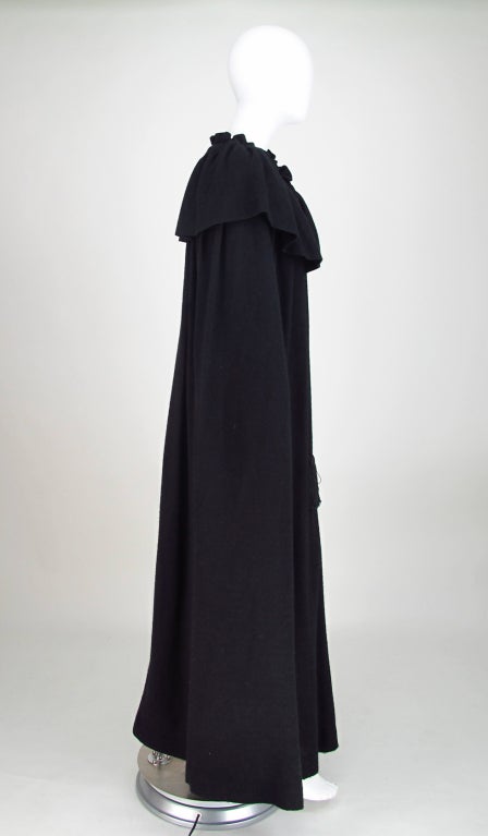 1970s Yves St Laurent YSL unlined flowing cape For Sale at 1stDibs