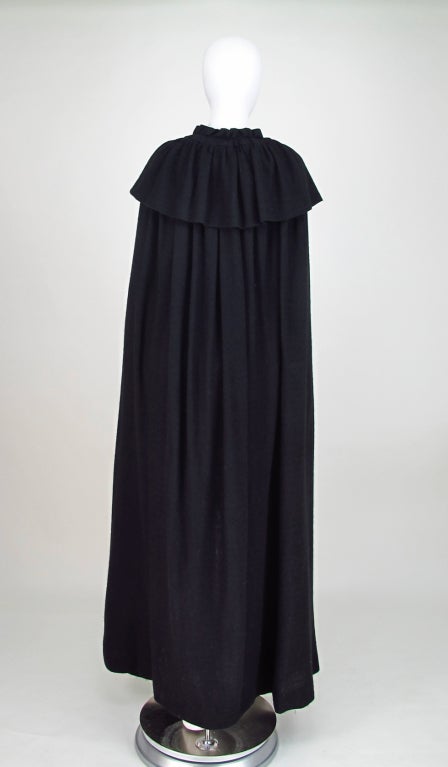 1970s Yves St Laurent YSL unlined flowing cape In Excellent Condition In West Palm Beach, FL