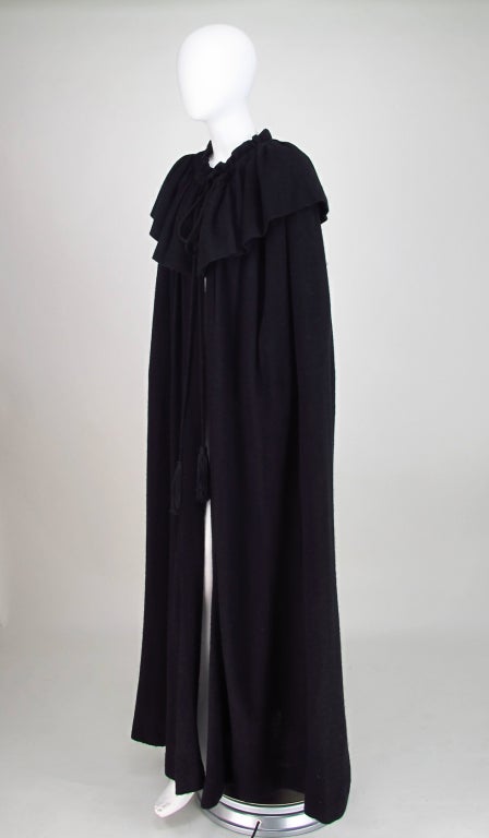 1970s Yves St Laurent YSL unlined flowing cape 1