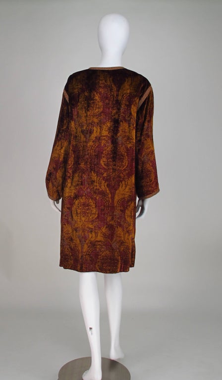 Women's Oscar de la Renta Morrocan influenced velvet tunic