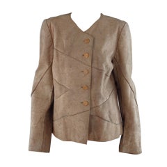 1990s Chanel distressed buckskin jacket