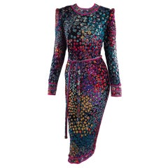 Leonard, Paris silk print dress