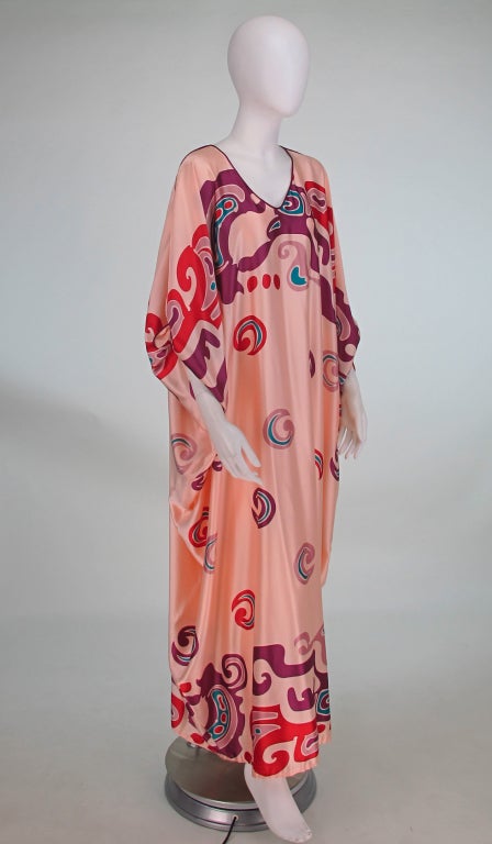 1980s Mary McFadden tribal caftan In Excellent Condition In West Palm Beach, FL