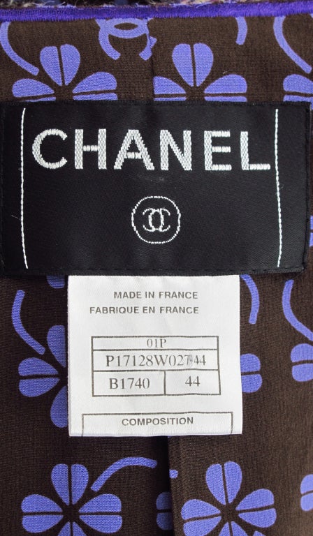 Chanel 3pc wool and silk set larger size For Sale at 1stdibs