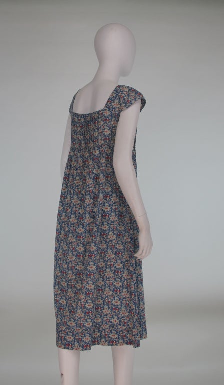 1970s Cacharel Liberty of London floral dress In Excellent Condition In West Palm Beach, FL