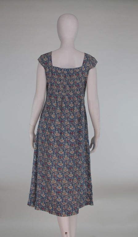Women's 1970s Cacharel Liberty of London floral dress