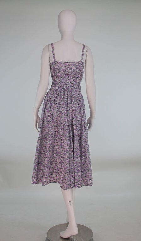 Cacharel Liberty of London floral dress 1970s 1