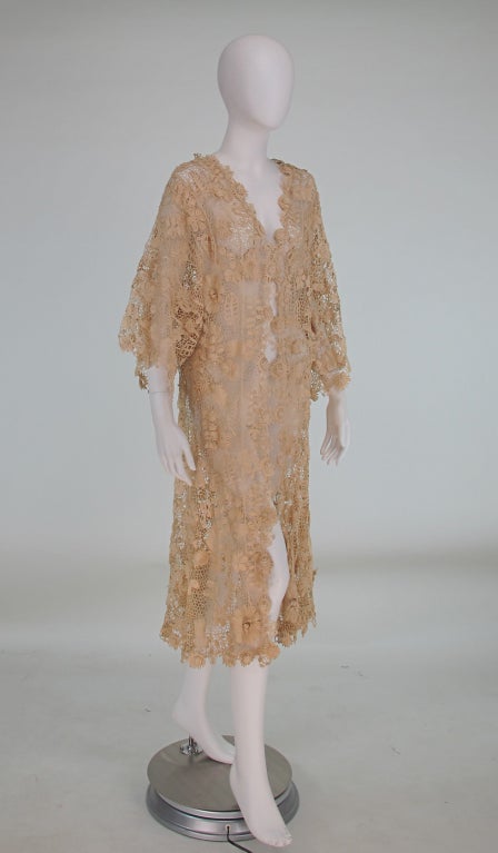 Victorian hand made Irish lace coat 1800s