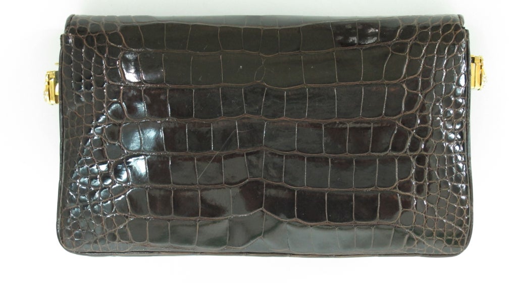 Judith Leiber Glazed alligator handbag 1