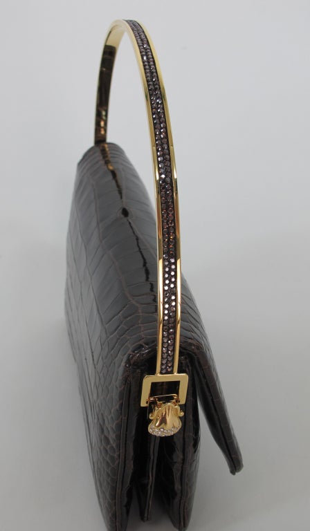 Judith Leiber Glazed alligator handbag 4