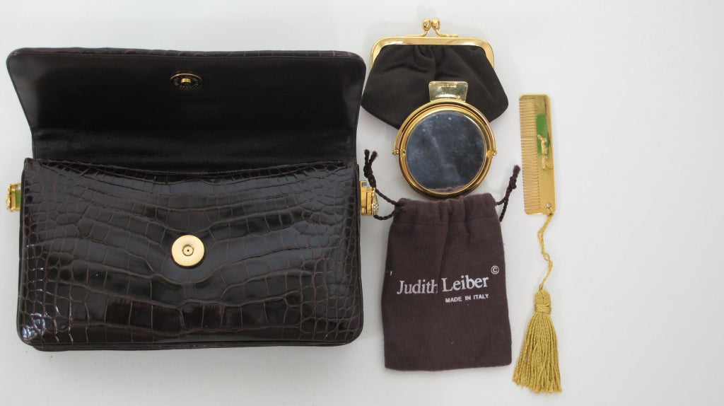 Judith Leiber Glazed alligator handbag 6