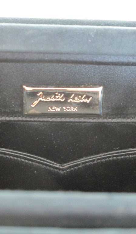 Judith Leiber Lucite & suede handbag 1
