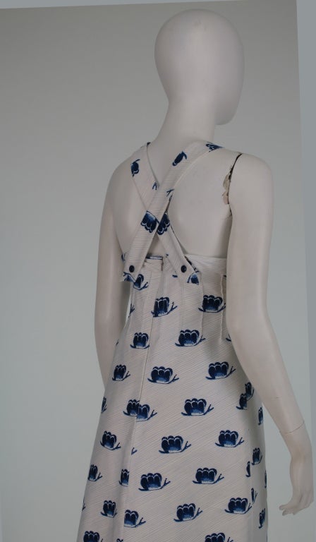 Women's Courreges blue papillon summer dress