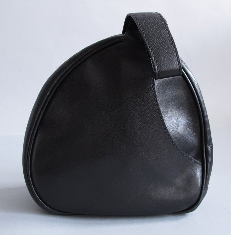 Black Bottega Veneta 1980s wrist-let handbag