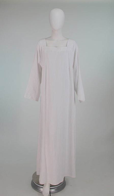 Yves St Laurent YSL  linen caftan 1970s