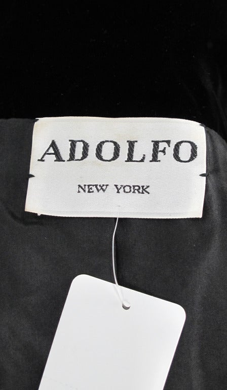 Adolfo gold soutache & jewel velvet evening jacket 5