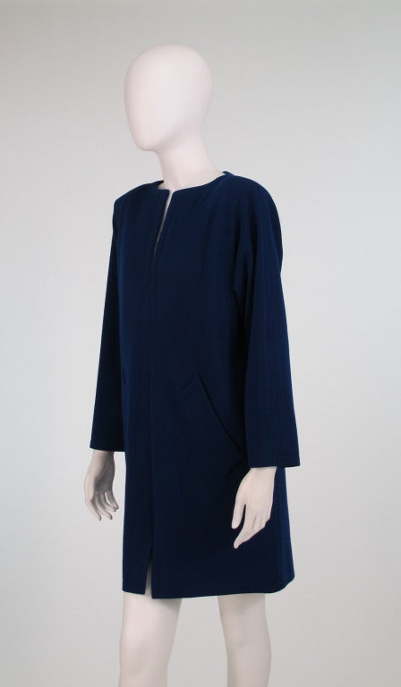 1980s Yves St Laurent YSL  wool knit tunic dress 2