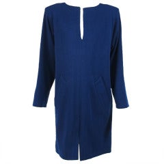 1980s Yves St Laurent YSL wool knit tunic dress 6