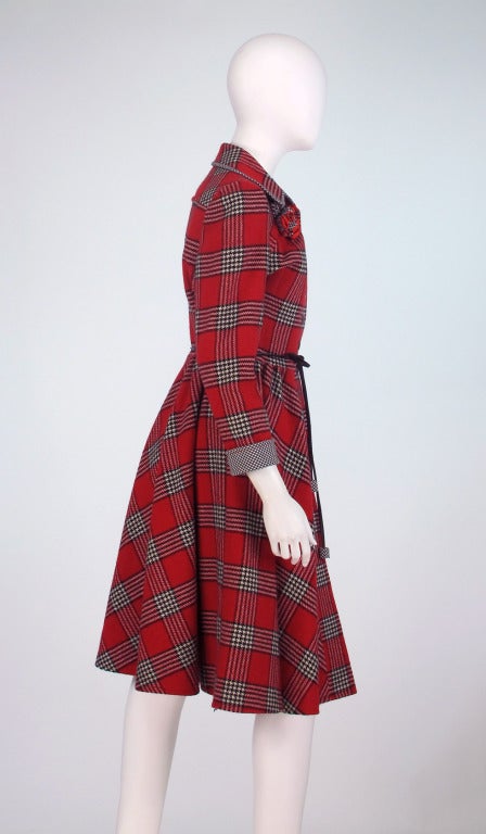 1970s Jean and Martin Pallant princess plaid coat at 1stDibs