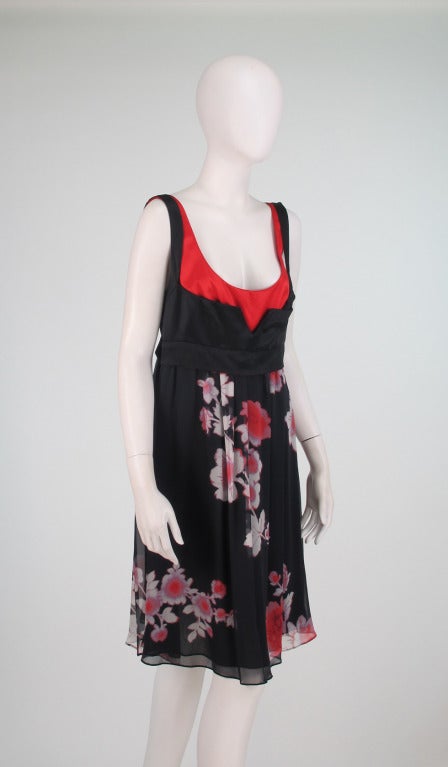 Etro silk floral dress In New Condition In West Palm Beach, FL