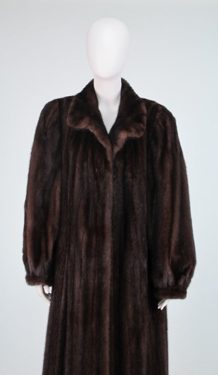 Givenchy Haute Fourrure rich mahogany full lenght mink coat 1