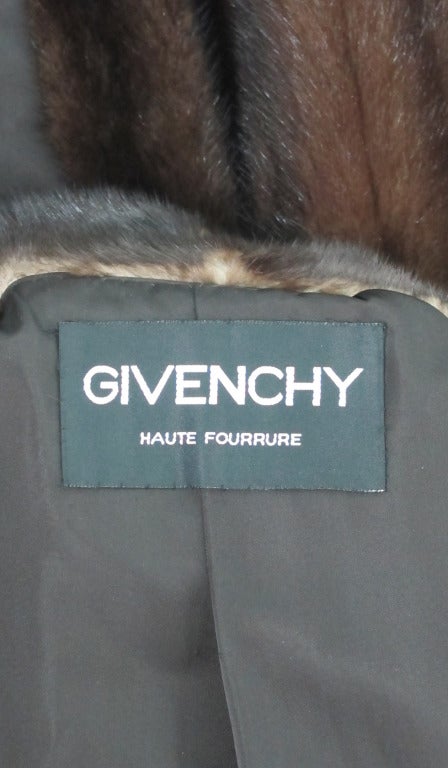 Givenchy Haute Fourrure rich mahogany full lenght mink coat 2