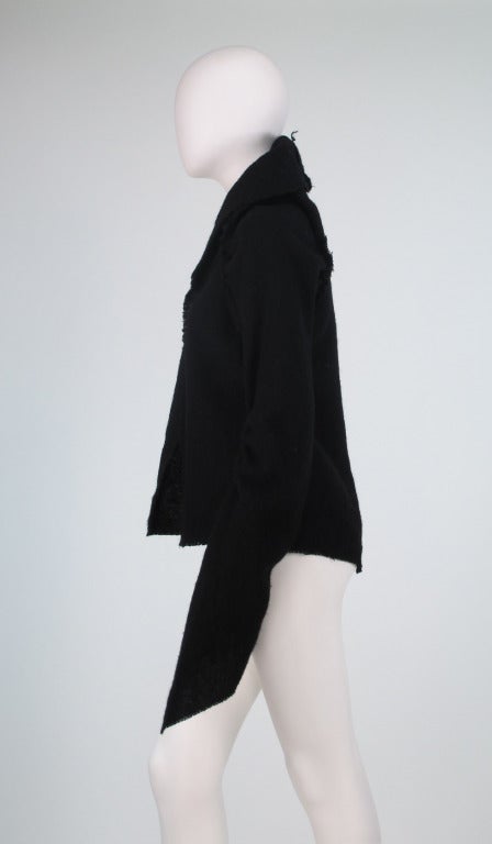 Comme des Garcons black woven wool jacket 3