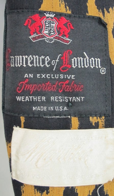 1960s Lawrence of London leopard print coat 3