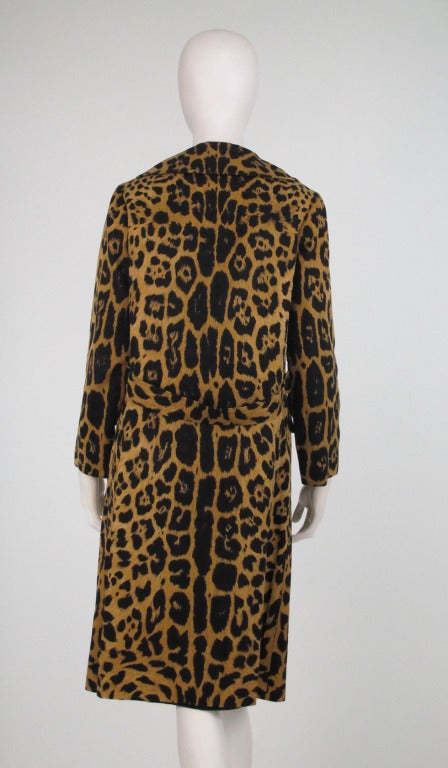 1960s Lawrence of London leopard print coat In Excellent Condition In West Palm Beach, FL