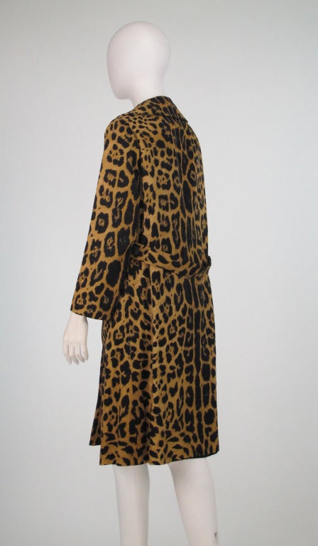 Women's 1960s Lawrence of London leopard print coat