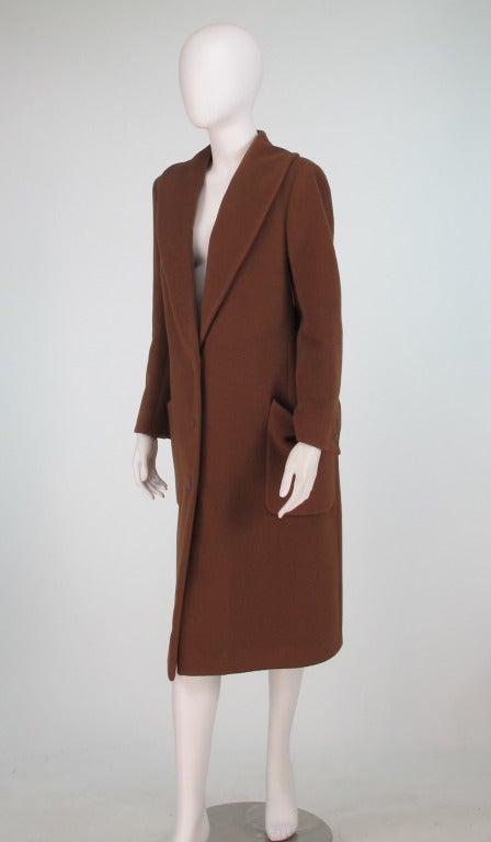 1980s Versace couture cashmere coat In Excellent Condition In West Palm Beach, FL