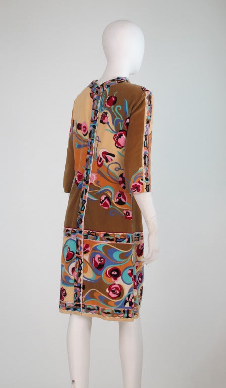 1960s Pucci velvet mini dress 2
