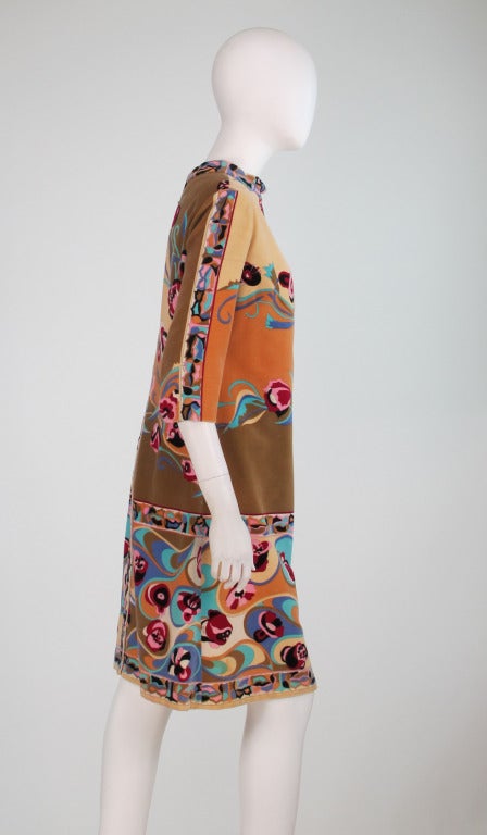 1960s Pucci velvet mini dress 3