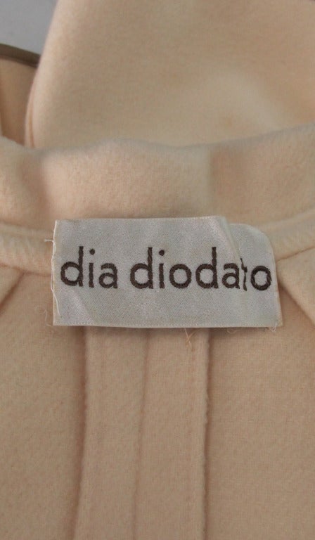 1979s Dia Diodato winter white double face wool trench coat 5